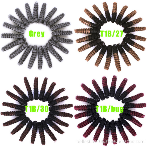Hot sell wholesale cheap saniny curl crochet hair Wig Lady Curl Wand curl 10inch screw roll